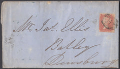 81423 - PL.38(JJ)(SPEC C9). 1857 letter London to Dewsbury...