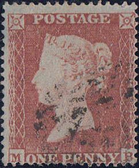 81560 - PL.167 (MB)(SG17). Good used 1854 Die 1 1d pl. 167 S.C.16 (SG17) lettered