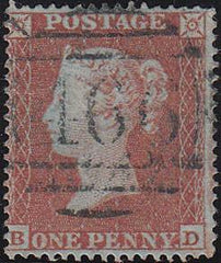 81647 - PL.200 (BD)(SG17). Good used 1854 Die I 1d pl.200 S.C.16
