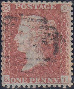 81693 - PL.44 (KL)(SG29). Fine used 1856 Die 2 1d pl. 44