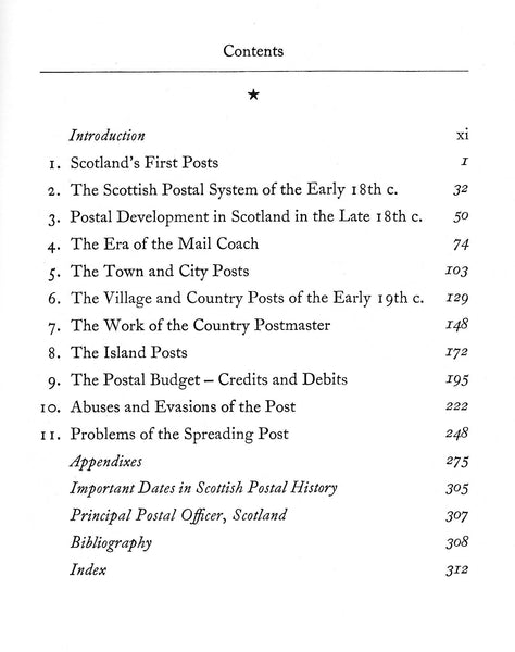 81764 - 'THREE CENTURIES OF SCOTTISH POSTS' BY A.R.B. HALDANE.