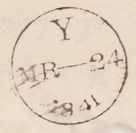 81962 - PL.10 (QF)(SG7) ON COVER. 1841 letter London to Wymondham N...