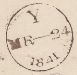 81963 - PL.10 (QE)(SG7) ON COVER. 1841 letter London Wymondham Norf...
