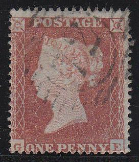 81990 - PL.166 (GE)(SG17). Good used 1854 Die 1 pl.166 S.C.16 (SG17)