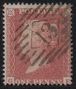 81992 - PL.1 (GE)(SG21). 1855 1d pl.1 S.C.16 (SG21) a good...