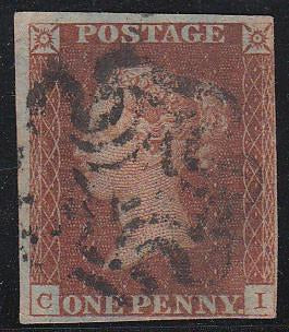 81999 - PL.15 (CI)(SG8). 1841 1d pl.15, good used lettered...