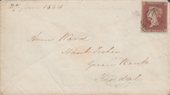 82115 - PL.152 (TK)(SG8) ON COVER. 1854 envelope Bradford Yorks to ...