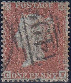 82138 - 1855 DIE 1 PL.194 S.C.14 (SG22)(CF). Used 1855 Die 1 pl.194 S.C.14 (SG22)