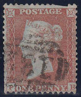 82140 1855 DIE 1 PL.200 S.C.14 (SG22)(PB) USED.