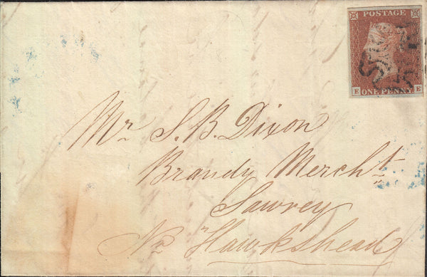 82428 - PL.28 (EE)(SG8) ON COVER. 1842 wrapper (slight soiling) Ken...