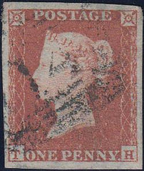 82440 - PL.96 (TH)(SG8). 1849 1d pl.96 good used lettered ...
