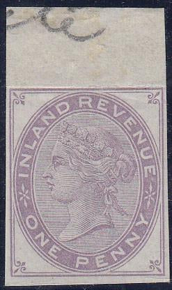 82580 - POSTAL FISCAL. 1880 1d purple type L20 die 4 (SGF2...