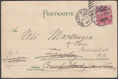 82582 - 1901 OXFORDSHIRE/REDIRECTED. Postcard Berlin (creased) to Hen...