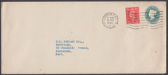 82651 - 1952 LATE USE QUEEN VICTORIA ½D BLUE-GREEN S.T.O LONDON TO KENT. Large envelope London to Beckenham - late use of QV...