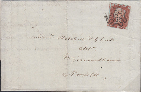 82825 LONDON NO.9 IN MALTESE CROSS ON COVER (SPEC B1ui Cat £550).