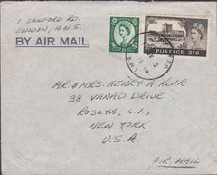 82897 - 1965 envelope London to New York.