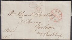 82970 - 1827 LINCS/POSTMASTERS LOCAL DELIVERY CHARGE. Entire London to