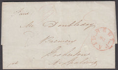 82972 - 1828 LINCS/POSTMASTERS 1D LOCAL DELIVERY CHARGE. Entire London to