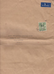 83068 - 1947 MAIL LONDON TO AUSTRALIA 2/6D YELLOW-GREEN (SG476b). Very large envelope (305x255mm) London to Mel...