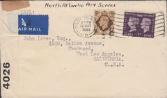 83401 1940 envelope London to Los Angeles.