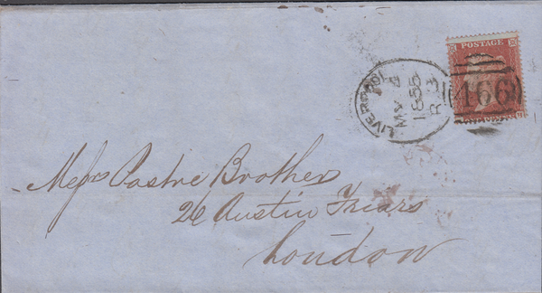 83459 - LIVERPOOL SPOON TYPE C3 (RA67). 1855 wrapper Liverpool