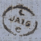 83487 - LIVERPOOL SPOON TYPE C4 (RA69) ON COVER TO USA. 1857 printed price...