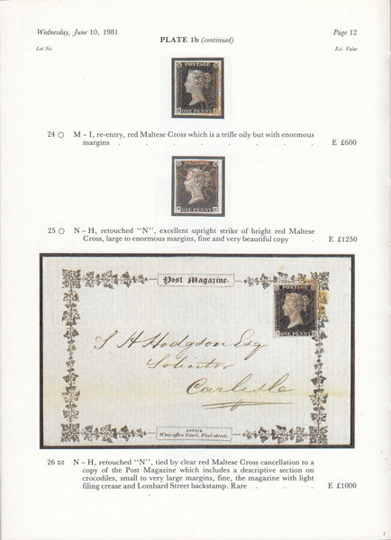 83568 - 'THE "GL" COLLECTION OF CLASSIC GREAT BRITAIN' AUCTION HARMERS OF LONDON.