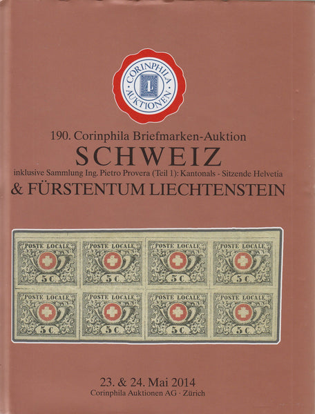83595 - SWITZERLAND and LIECHTENSTEIN. Superb auction catalo...