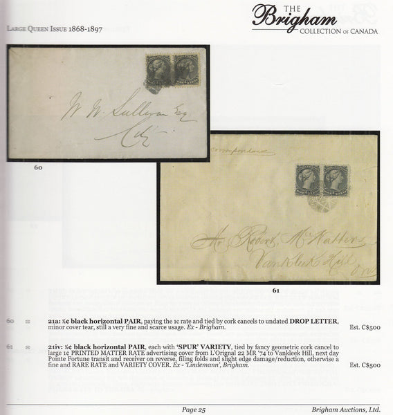 83596 - THE BRIGHAM COLLECTION OF CANADA - LARGE QUEEN ISS...