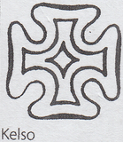 83689 - KELSO MALTESE CROSS (SPEC.B1ti)/PL.34 (SG8)(BG).