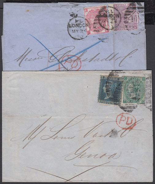 83699 - SAMUEL MONTAGUE UNDERPRINTS ON 2D BLUE (PP128) AND...