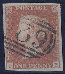 83723 - PL.101 (SG8)(CE). Fine used 1850 1d pl.101 (SG8) lettered CE