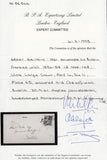 83995 1861 DIE 2 1D PLATE 65 (SG40)(HG) USED ON COVER IN IRELAND. 1861 e...