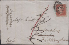 84013 - 1849 LINCOLNSHIRE/RE-DIRECTED MAIL. 1849 large part wra...