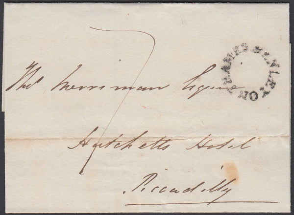 84040 - OXFORDSHIRE. 1833 wrapper Henley on Thames to Hatc...