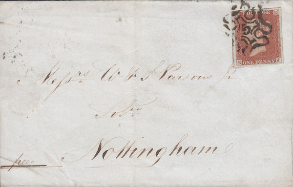84117 - LONDON NO.5 IN MALTESE CROSS (SPEC B1ue) ON COVER/