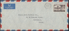 84166 1958 AIR MAIL TOTTENHAM TO CANADA WITH 2/6D CASTLE ISSUE.