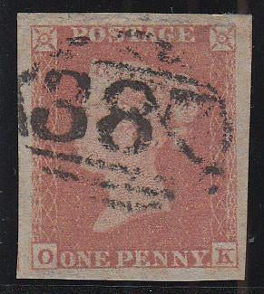 84330 - PL.164 (OK)(SG8). Good used pl.164 lettered OK (ma...