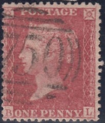 84511 1861 DIE 2 1D PLATE 64 (SG40)(BL).