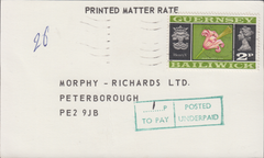 84526 - 1971 PRINTED MATTER RATE/UNDERPAID MAIL. Postcard ...