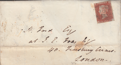 84544 - PL.64 (QI)(SG8) ON COVER. 1846 letter Wymondham to London w...