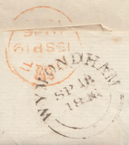 84544 - PL.64 (QI)(SG8) ON COVER. 1846 letter Wymondham to London w...
