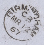 84546 - 1867 envelope London to Smethwick with 1d pl.91 le...