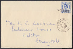 84756 - 1959 envelope to Helston Cornwall with 4d Wilding ...