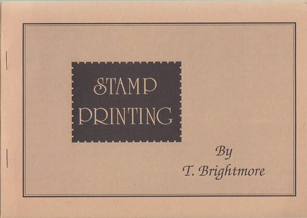 84843 - STAMP PRINTING by T Brightmore. Circa 1980 paperba...