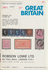84909 GREAT BRITAIN: Robson Lowe auction catalogue October 1969.