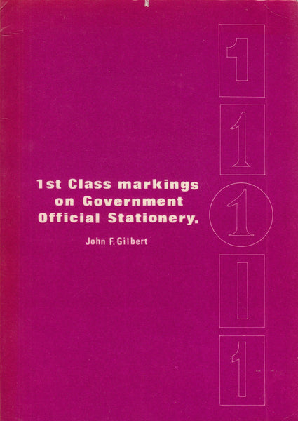 84936 - 1ST CLASS MARKINGS ON GOVERNMENT OFFICAL STATIONER...