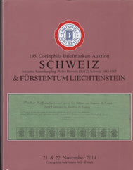 85049 - SWITZERLAND. A superb auction catalogue Corinphila...