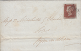 85082 - PL.12 (IJ)(SG8) ON COVER. 1841 letter Norwich to Wymondham...