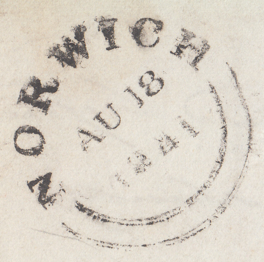 85125 - PL.13 (IL)(SG8) USED ON COVER. 1841 letter to Wymo...